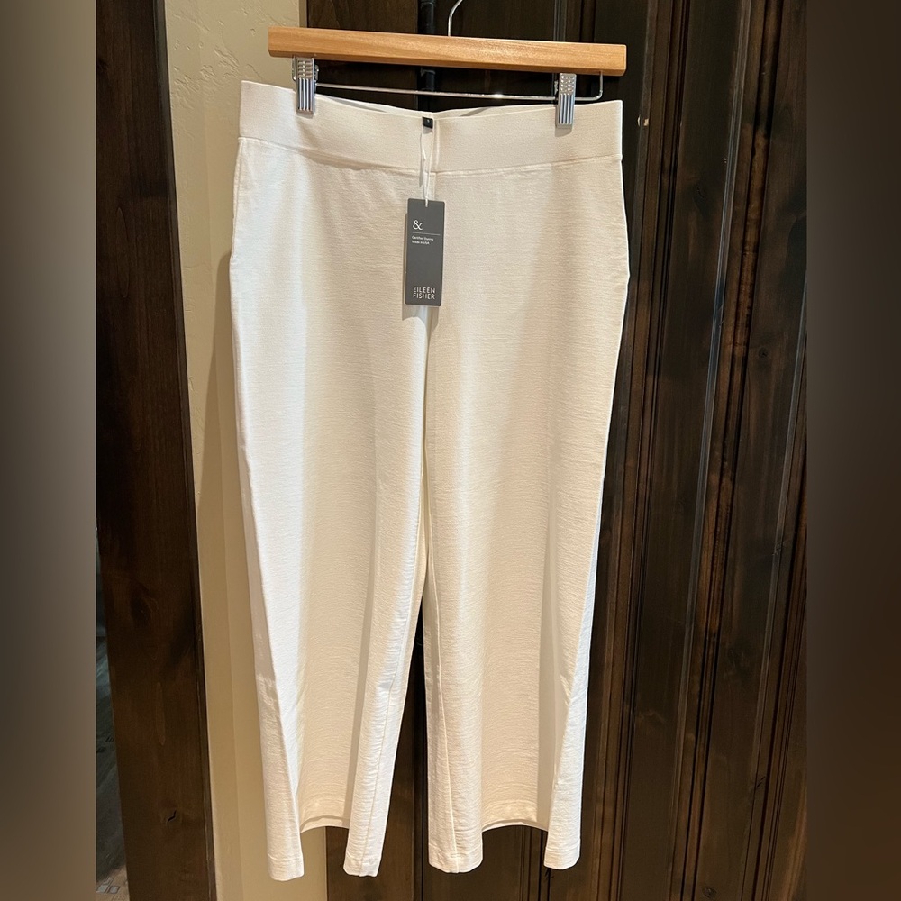 Eileen Fisher washable Stretch Crepe Wide Leg Pants